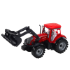 51165 5 sada traktor s nakladacem a zemedelskym lisem cerveny