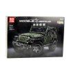 52599 7 stavebnice terenni auto khaki zelene 2078 ks