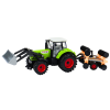 55257 5 zeleny traktor nakladac s diskovymi branami a pohonem