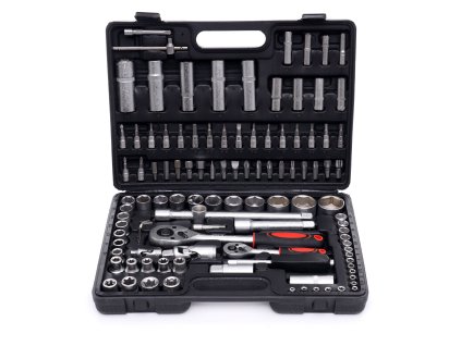 Profesionálna sada 108 račňových kľúčov EC303 s chróm-vanádiovou oceľou v puzdre