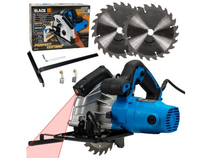 Ručná okružná píla s laserom 2 kotúče