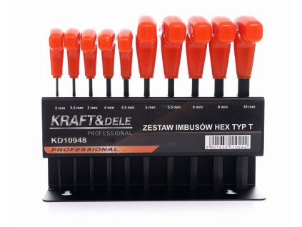 Sada 10 imbusových kľúčov na stojane KD10948