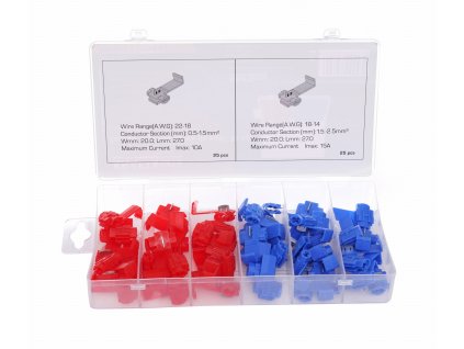 Sada rýchlospojok pre káble, 50 ks kd10481