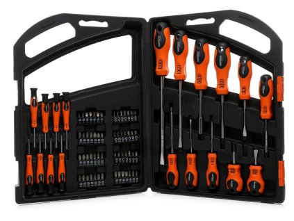 Sada skrutkovačov a bitov 75 ks. KD10904