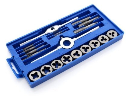 Sada závitníkov a závitorezných nástrojov, 20 ks KD10288