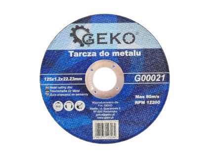 59976 kotouc na kov 125x1 2 geko 10 50 400