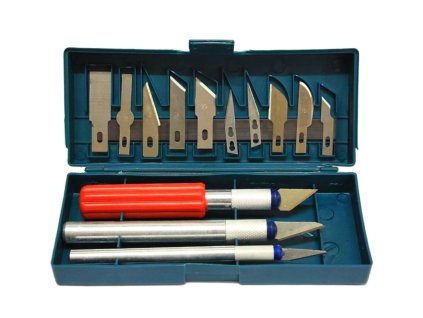 68679 sada modelarskych nozu a skalpelu 13 ks 100