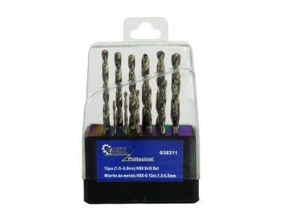 69234 sada stribrnych vrtaku do kovu geko 1 5 6 5 13 ks 25 100