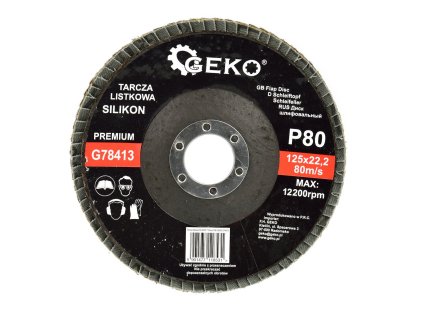 61134 listovy kotouc silikon 125 mm p80 geko premium 10 200