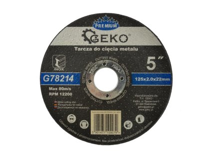 67977 rezaci kotouc na kov geko premium 125x2 inox 10 50 200 400