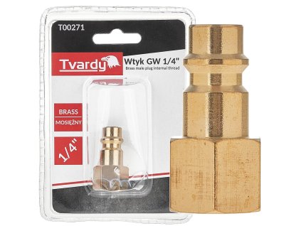 62007 mosazna zastrcka gw 1 4 typ samec 1 10 100