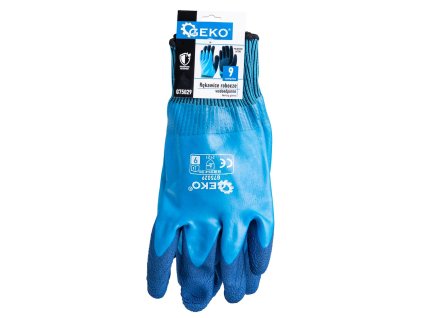 66207 pracovni rukavice vodeodolne velikost 9 polyester latex 12 120