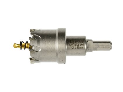 73329 vrtak do kovu korunka do metalu 35 mm s titanovym vrtakem 100