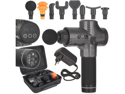 61554 masazni pistole 100 w s pouzdrem 8 masaznich nastavcu 10