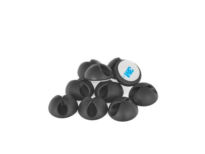 64245 organizer klips na kabely sada 10 ks 28 x 28 mm 314