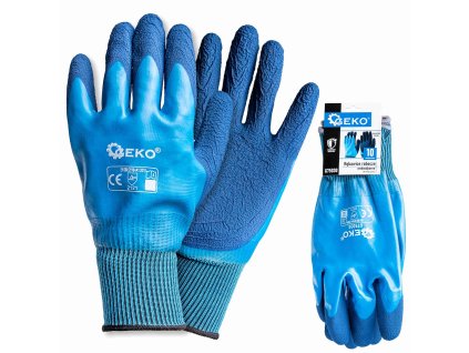 66201 pracovni rukavice vodeodolne velikost 10 polyester latex 12 120