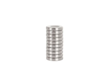 63129 neodymovy valecny magnet s otvorem pro sroub 14x3 mm 10