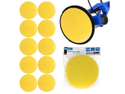 55371 brusny papir na disk kotouc s otvory 225 mm p150 zirafa 10 100 500