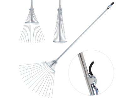 62571 nastavitelne kovove hrabe s rukojeti 6