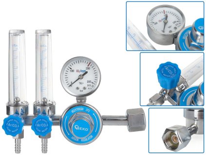 67308 reduktor co2 argon se dvema rotametry 10