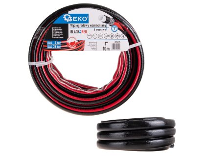 73938 zahradni hadice vyztuzena black amp red 1 10 m 84
