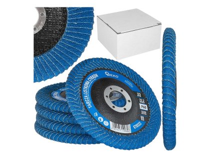 60702 lamelovy kotouc cyrkon 125 mm p60 pro brouseni svaru a hran 5 100