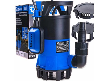 65343 plastova plovakova cerpadla pro cistou a spinavou vodu 3v1 550w 4