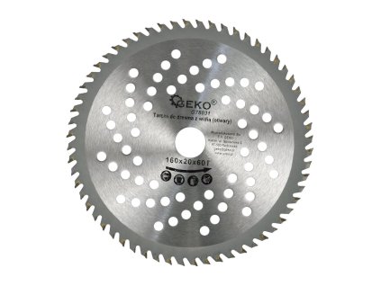 59727 kotouc na drevo 160x20x60t otvory 100