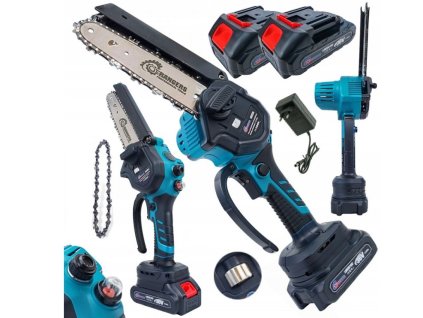 Akumulátorová mini reťazová píla 8" mazanie + 2x batérie 36V
