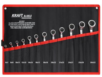 Obojstranné kľúče s očkom 12 ks kd10927