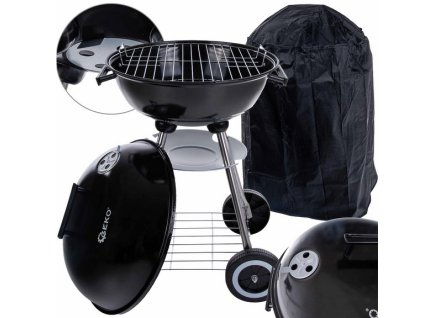 Screenshot 2025 04 30 at 12 32 19 Grill węglowy okrągły z pokrywą i pokrowcem – ruszt średnica 39cm Ogród Grillowanie Dom i Ogród Wyposażenie ogrodu Grille i akcesoria Geko