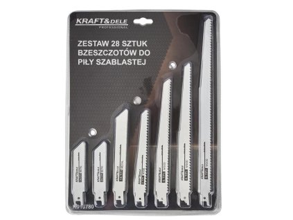 Pilový list pre šabľovú pílu 28 ks. KD10780