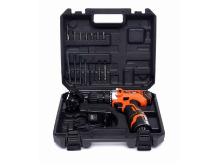 Akumulátorový skrutkovač a vŕtačka 12 v li-ion lcd kd3068