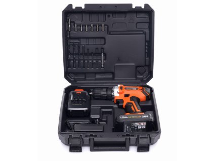 Akumulátorový vŕtací skrutkovač 20v li-ion lcd kd3067