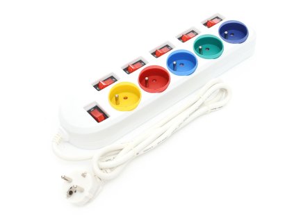 Predlžovací kábel 3 m, 5 zásuviek KD4001