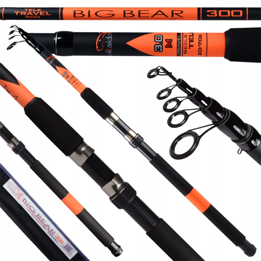 Hokkaido Big Bear 300 cm — celkový pohled na prut