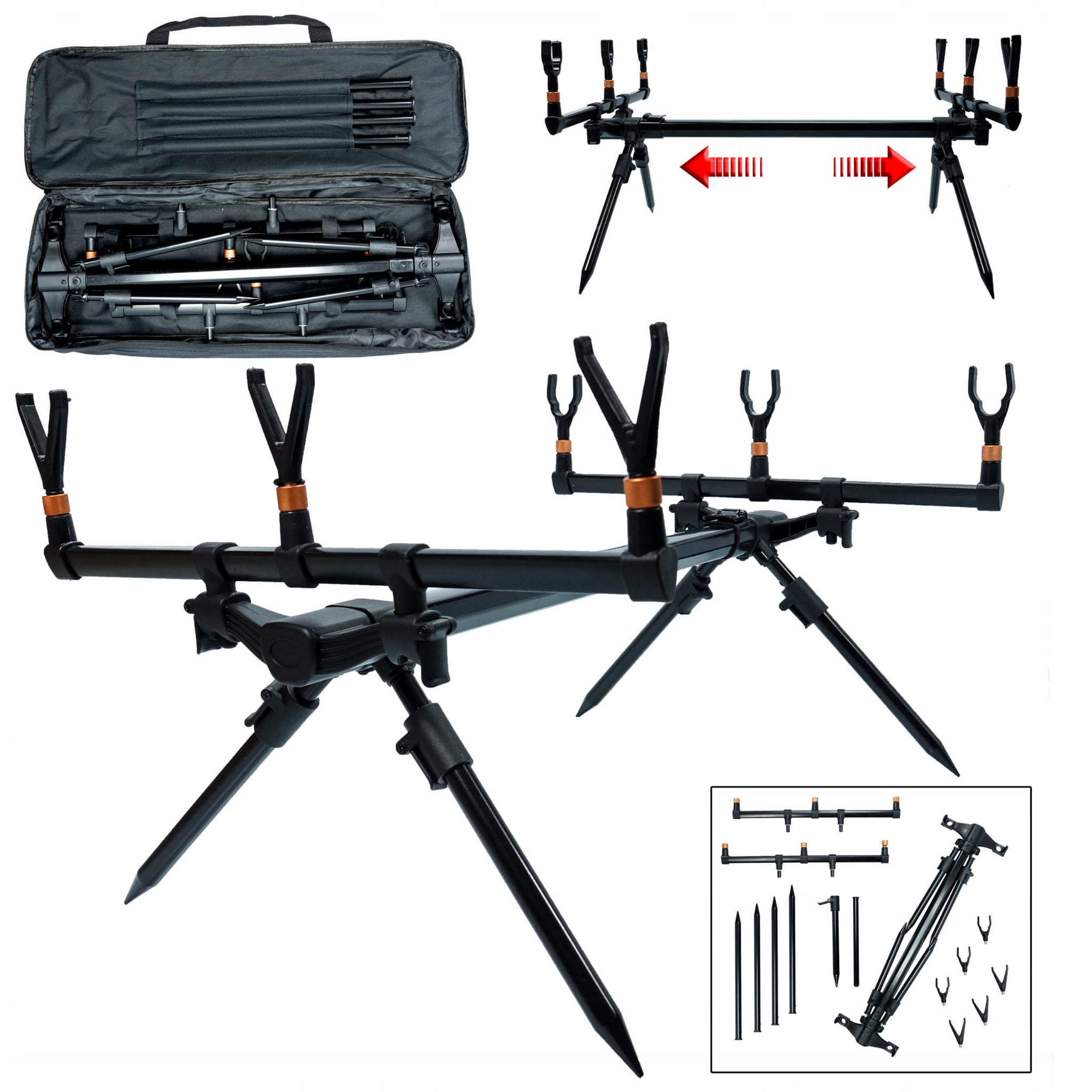 Stojan na pruty Hokkaido Rod Pod – celkový pohled