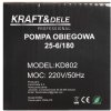 Vysokoúčinné obehové čerpadlo KRAFT & DELE KD802 25-6, 180