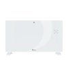 55062 1 bily skleneny konvektorovy radiator s lcd displejem dalkovym ovladanim a wifi 2500 w 1