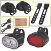 73218 vodotesna usb cyklisticka lampa ipx4 sada predni zadni 120
