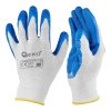 64065 ochranne rukavice z polyesteru velikost 8 latexove bilo modre 12 240
