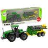 55305 zeleny zemedelsky traktor s postrikovacem