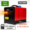 Mobilné nezávislé naftové kúrenie 8 kW, 12 V / 230 V s LCD displejom a diaľkovým ovládaním