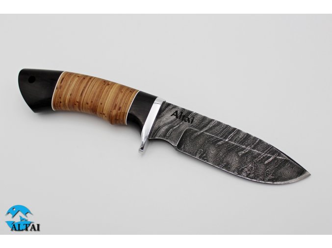Lovecký nůž z damaškové oceli Divočák