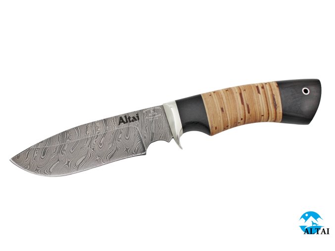 Lovecký nůž z damaškové oceli Divočák