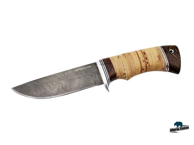 Lovecký nůž damascenské oceli Oskárek