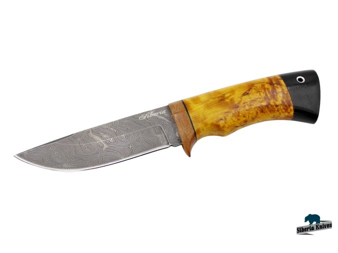 Ručně vyrobený nůž z damaškové oceli Rift