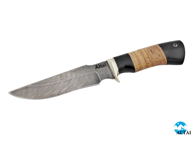 Ručně vyrobený nůž z damaškové oceli Lovec