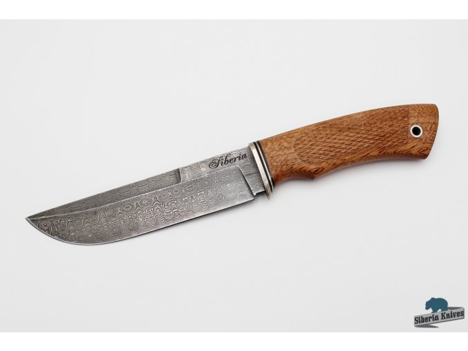 Lovecký nůž z damascenské oceli Makarov