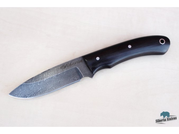 Lovecký nůž z damascenské oceli Fulltang 1